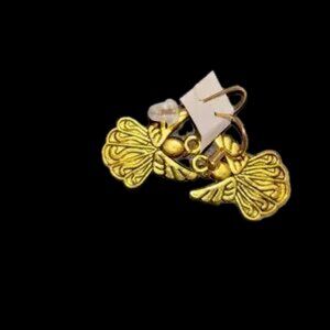 Nordstrom Gold Filigree Angel Earrings